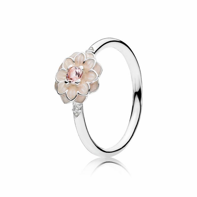 Pandora Blooming Dahlia Stackable Ring Silver Egypt QE1439807